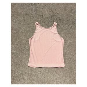 Boutique Blouse Women Size Large Sleeveless Racerback Tank Top Athletic Casual